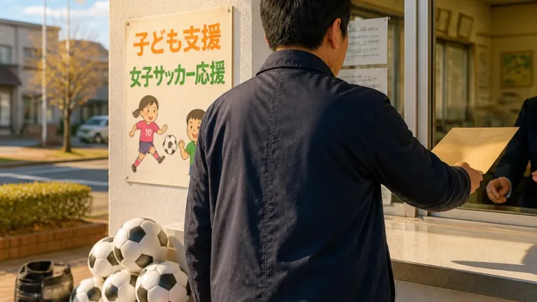 みやき町で元県職員が子ども支援に100万円を寄付