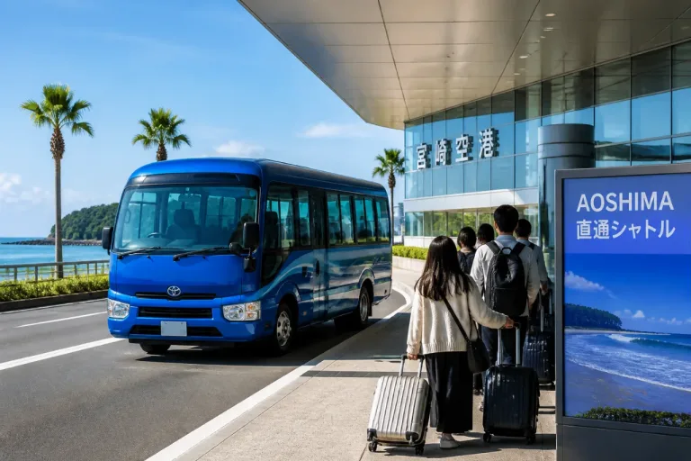 宮崎空港と青島を結ぶ直通シャトルバス運行が開始 観光と移動利便性に影響