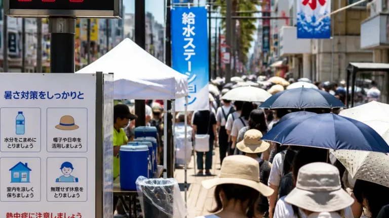 猛暑続く宮崎県、名物かき氷に列 熱中症対策が喫緊の課題