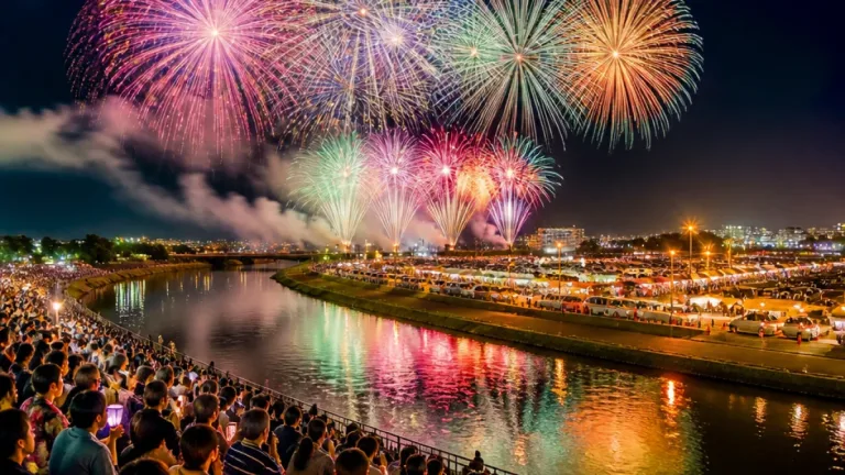 宮崎で１万１０００発の夜空 みやざき納涼花火大会が彩る