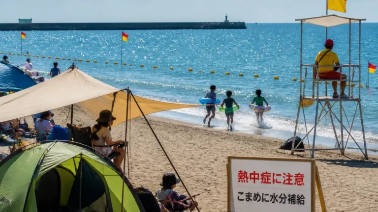 宮崎の海辺、海の日で家族連れが増加 一ツ葉で水遊び広がる