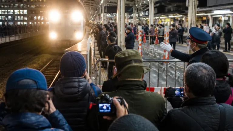 ムーンライトながら一夜復活で大垣駅にファン集結