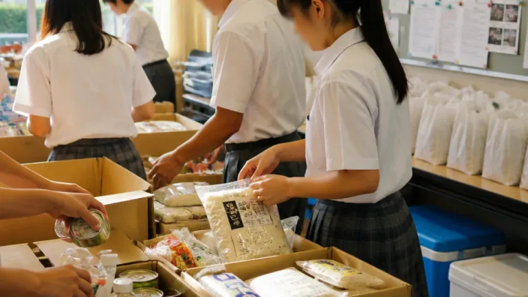 盛岡の高校生、夏休みに食糧支援の現場を体験 “近い年齢の支援受け手”に気づき