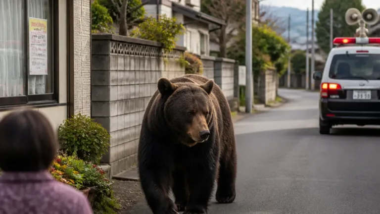 盛岡・黒川で成獣のクマ目撃 住宅街へ移動