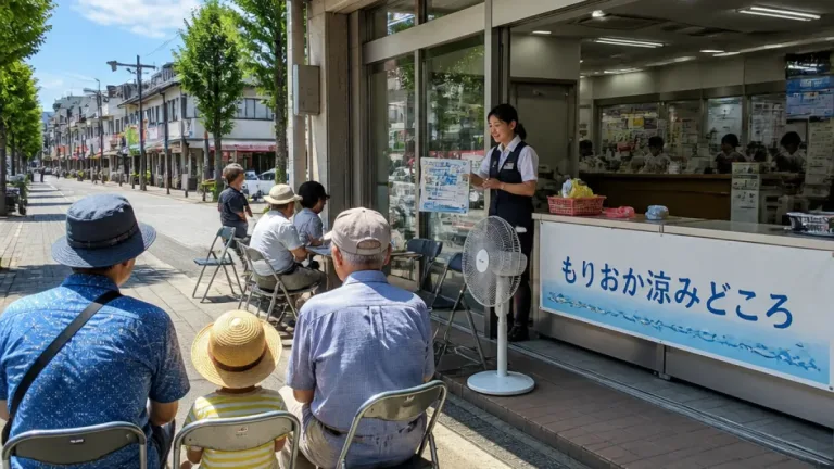 盛岡の郵便局が「もりおか涼みどころ」に 夏季の避暑拠点として協定締結