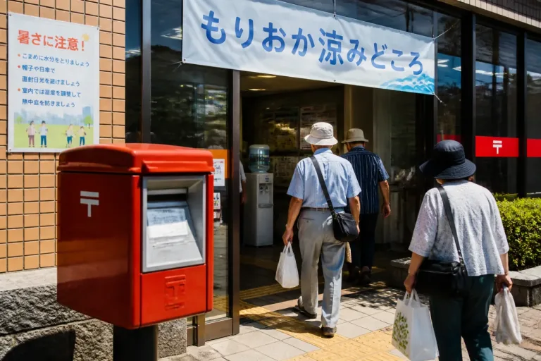 盛岡市内の郵便局が「もりおか涼みどころ」に指定、暑熱対策で協定締結