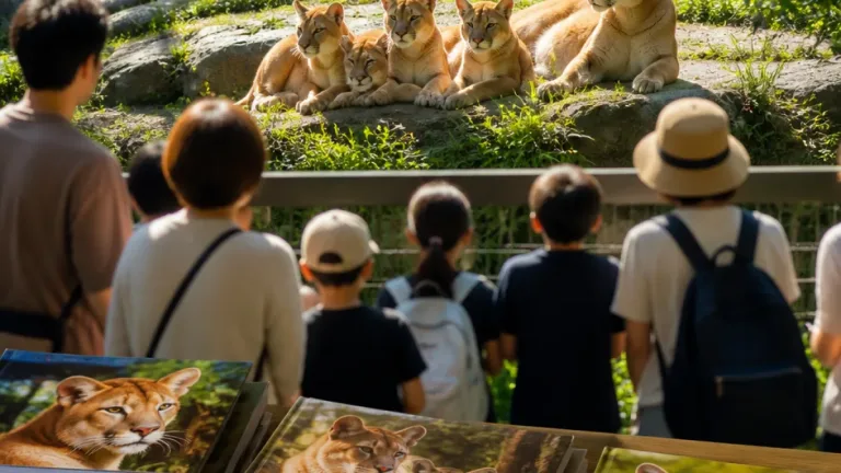 盛岡の動物公園で人気 ピューマ一家の写真集が重版に