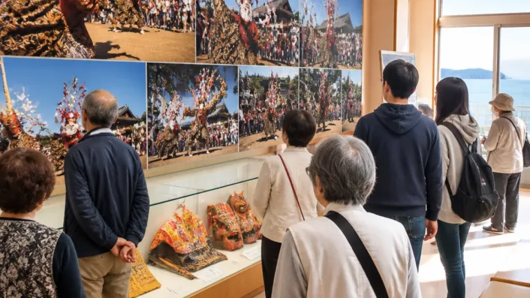 無形文化財・椋浦の法楽踊り、写真展で継承の機運を探る