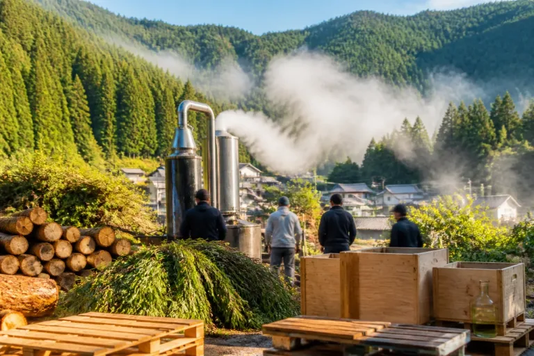 長野・未利用材で精油生産 「蒸留の村」構想が描く地域振興