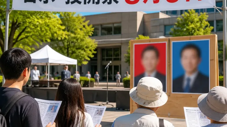 任期満了で知事選告示 現職と新人の一騎打ちに