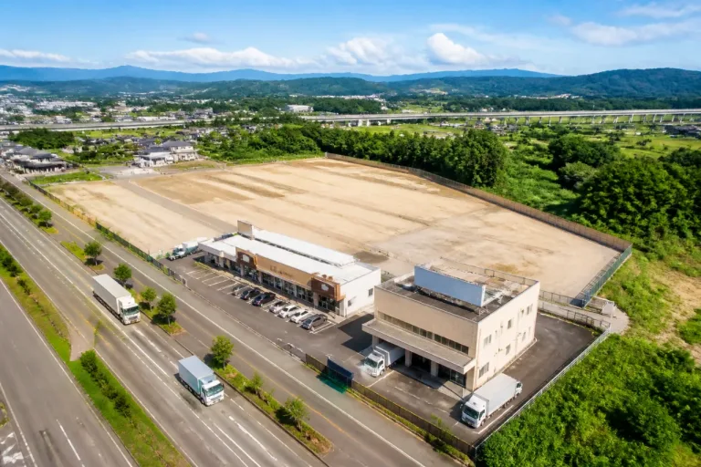 長岡・下条の大型事業用地 収益物件併設で企業誘致に利点