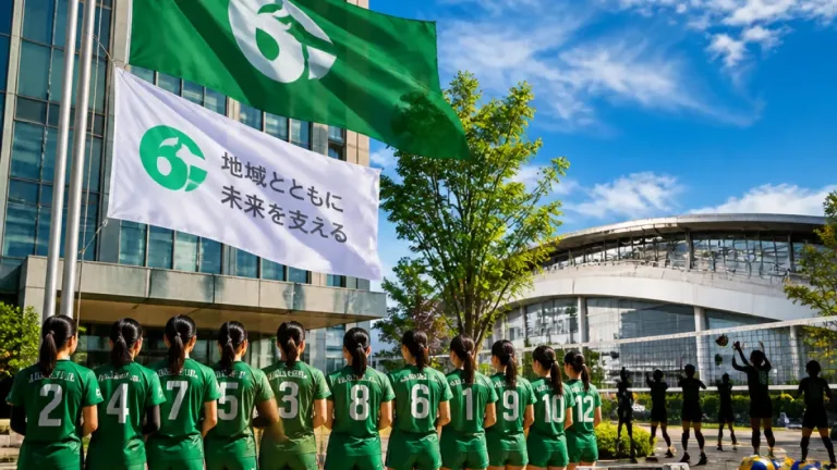 長岡で女子バレーチームが初合宿 市と地銀が連携強化へ