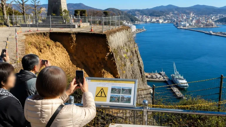 長崎・岬の聖母像、崖崩れで現在地存続が困難に