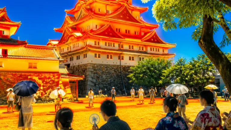 名古屋城の屋根瓦が高温化 観光地で進む熱中症リスク