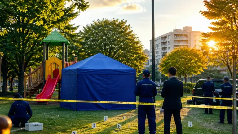 名古屋の公園で身元不明遺体、警察が捜査を継続
