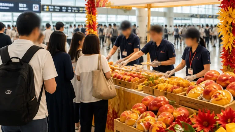 那覇で「マンゴーの日」 空港で旬を振る舞い、出荷見込みは１６００トン
