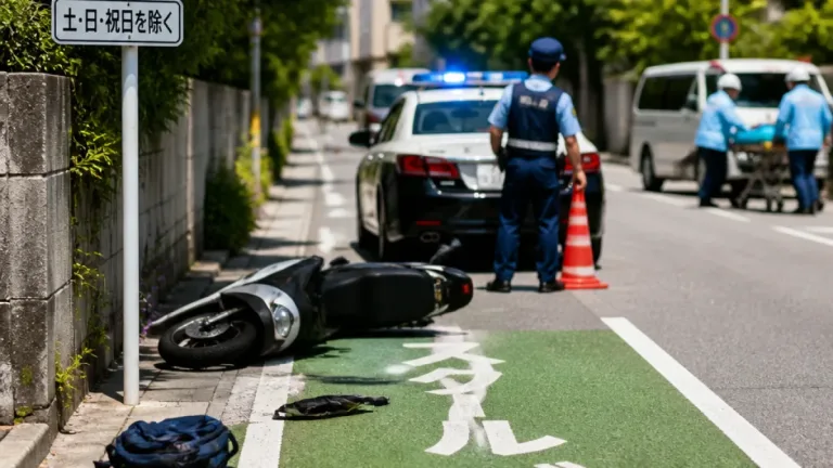 那覇のスクールゾーンで児童らが負傷 バイク逃走の運転手を再逮捕