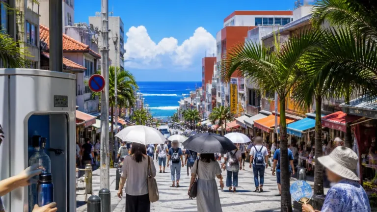那覇 晴れて真夏日続く 外出時の注意点