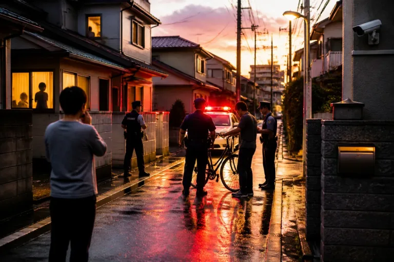 住宅街で女性追いかけ露出、男を現行犯逮捕
