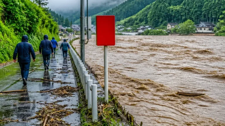 南砺市にレベル3大雨警報 県内でも浸水・土砂災害を警戒