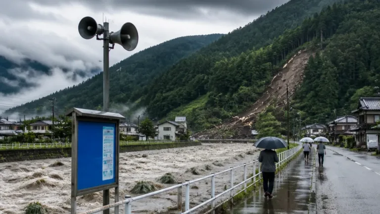 南砺市に大雨警戒、レベル3発表 住民に注意を呼び掛け