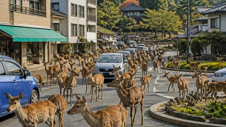 奈良市街地で“ミニ奈良公園化”進行、増える鹿と暮らしの負担