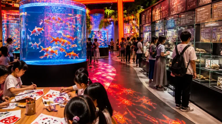 夏の屋内レジャーに新軸 ミ・ナーラで金魚といきものの同時展覧