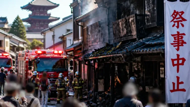 成田山近くの老舗うなぎ店で火災、祭事の一部中止に影響