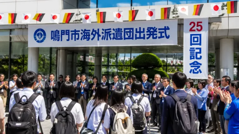 鳴門市の親善使節団、25回目で再びドイツへ 青少年と一般合わせて47人が訪問