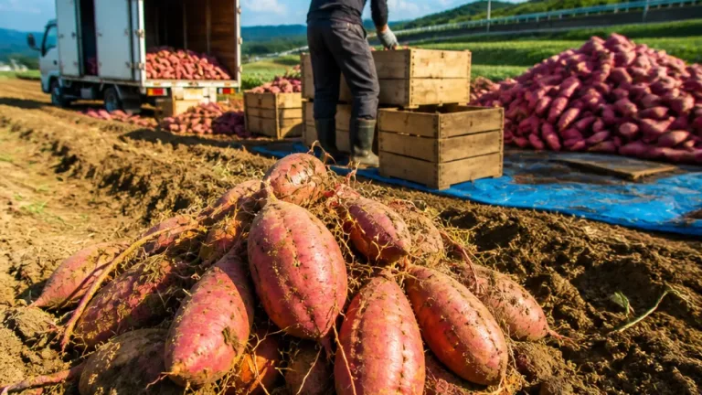徳島産「なると金時」収穫最盛期、出荷と地域経済に影響