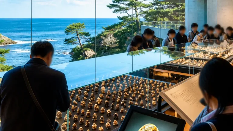 手のひらの細工、里海の美術館で公開 高円宮家の根付約200点を展示