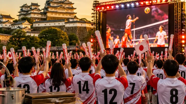 日本男子バレーが一次リーグ全勝達成 姫路でも広がる期待と観戦機運