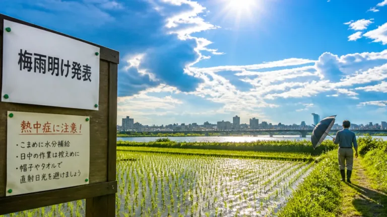 新潟県を含む北陸の梅雨明け、平年比で12日遅れと発表