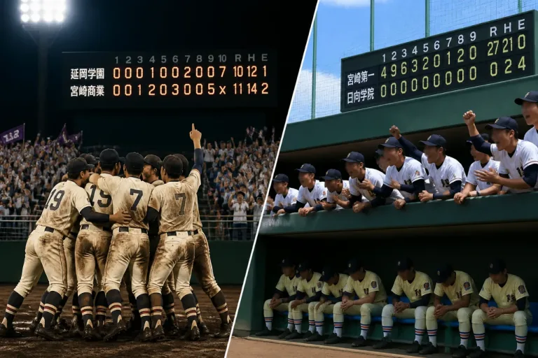 接戦制した日南、延岡学園は５回コールドで勝利