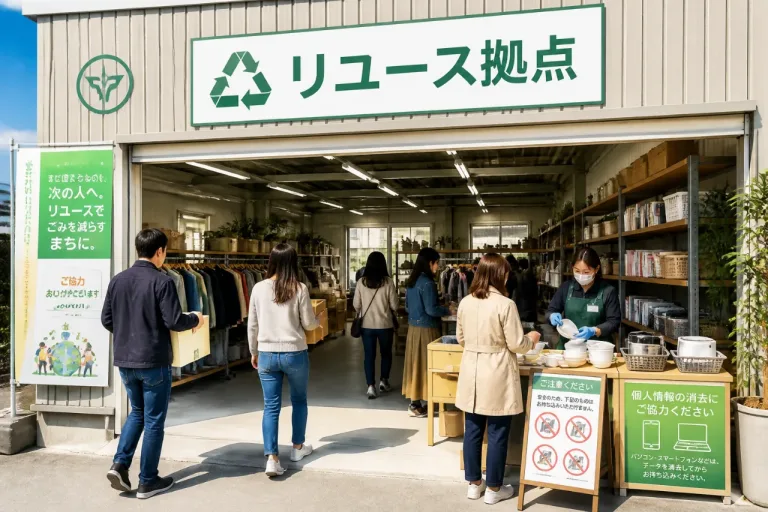西宮市とジモティー連携 不要品を無料引取りするリユース拠点が始動