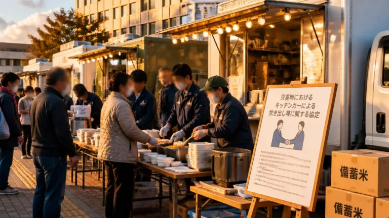 西宮市と民間が協定 キッチンカーで災害時の炊き出し体制強化
