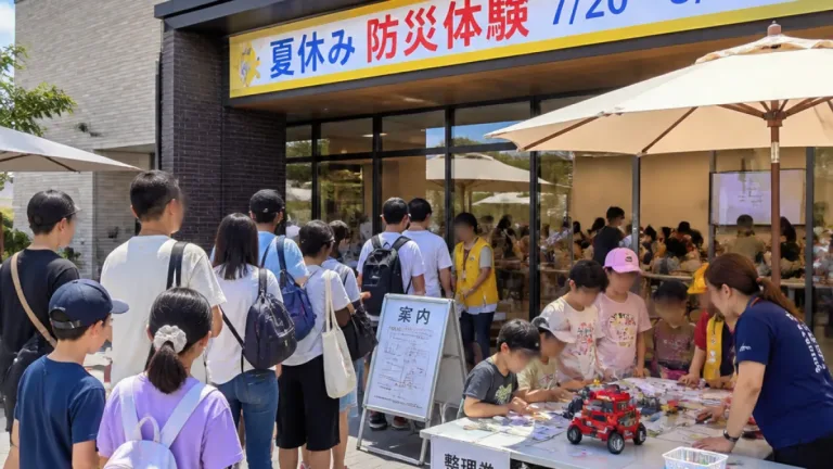 夏休みは能美防災そなーえで防災体験を