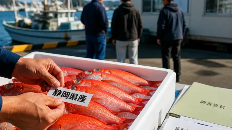 沼津の漁協、キンメダイ誤表示で行政指導受ける