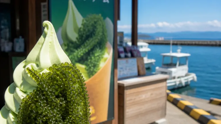 沼津・戸田で地元産「海ぶどう」使ったソフト販売、夏観光の目玉に