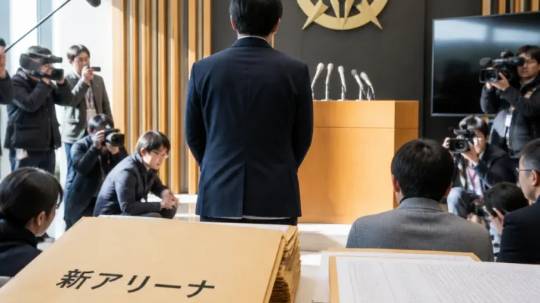 岡山の新アリーナ建設、住民投票請求に市長慎重姿勢