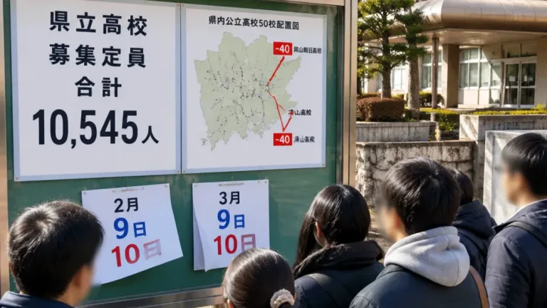 県立高校の募集定員、50校で合計1万545人に