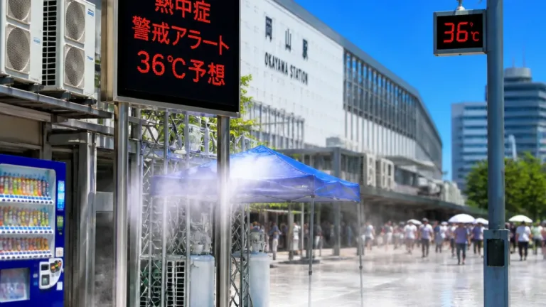 岡山に今季初の警戒アラート 20日36℃