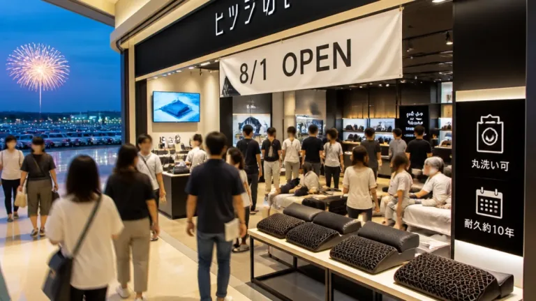 岡崎のイオンモールに話題の「ヒツジのいらない枕」が出店