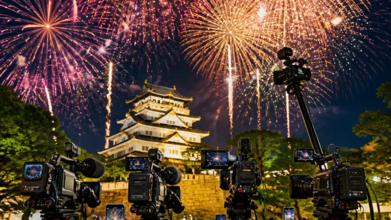 岡崎城大花火、テレビ生中継と同時配信で臨場感を全国へ