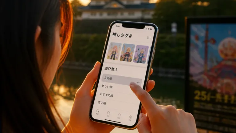 岡崎のファン向け──「推し楽」タグ機能で画像表示を個人化