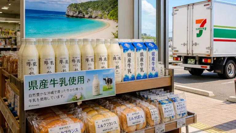沖縄の給食用県産牛乳、セブン―イレブン沖縄が商品化で活用