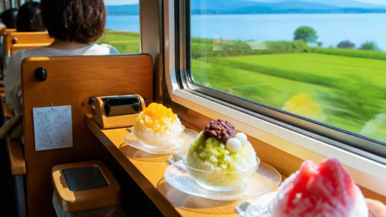 電車で楽しむ夏の一息 近江鉄道の「かき氷トレイン」運行