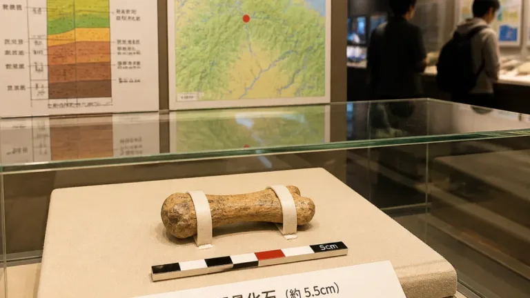 大野で初の恐竜大腿骨化石を公開 地域の地層研究に新たな視点