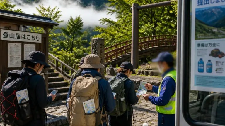 大峰山域で安全登山呼びかけ 登山届の提出促進へ