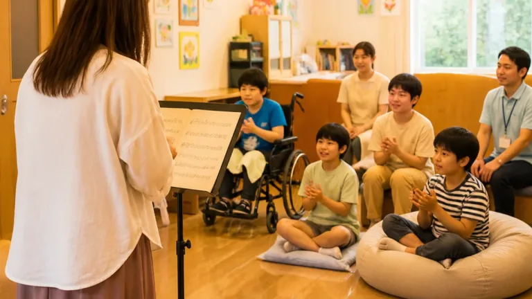 難病と共に歌う大分出身のオペラ歌手が子どもたちと交流